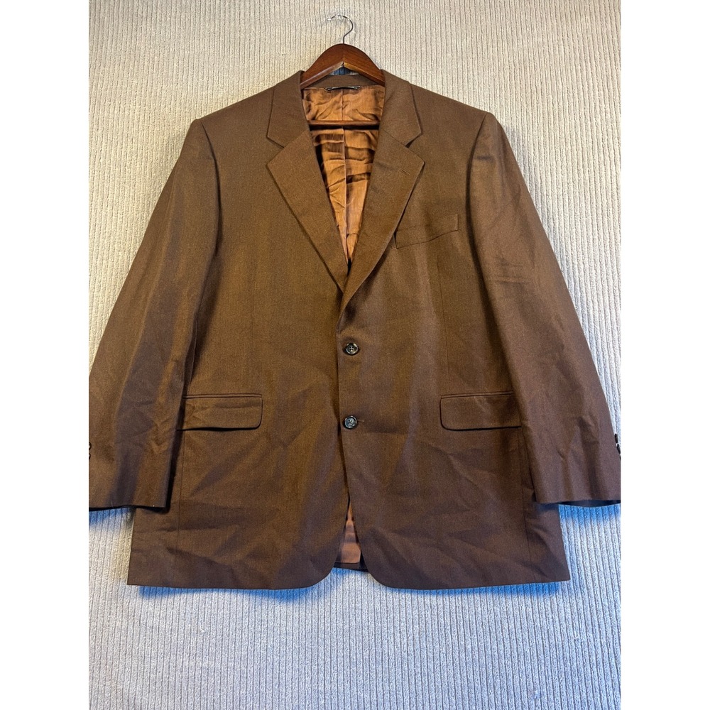 Jack Victor 100% Cashmere Blazer Mens 46R Brown Sport Coat Italy Fabric Canada